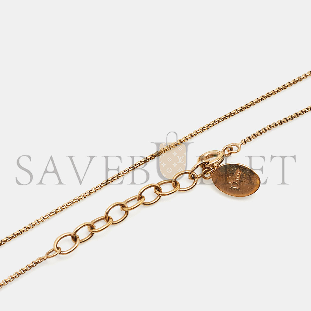 D*or pink crystal gold tone necklace n3052womcy_d03s